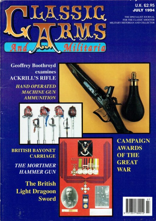 CLASSIC ARMS AND MILITARIA VOL.1 / NO.7 JULY 1994