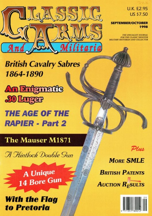 CLASSIC ARMS AND MILITARIA VOL.5, ISSUE 5 SEPTEMBER / OCTOBER 1998
