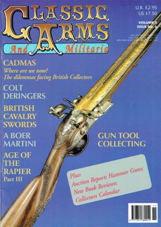 CLASSIC ARMS AND MILITARIA VOL.5, ISSUE 6 NOVEMBER / DECEMBER 1998