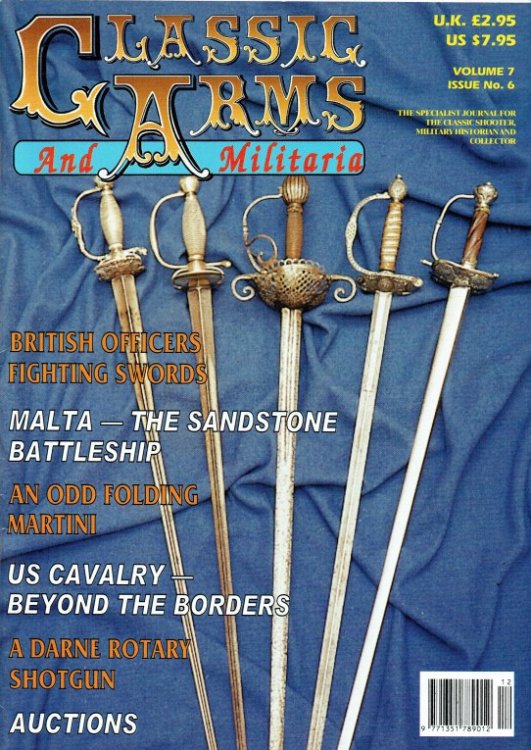 CLASSIC ARMS AND MILITARIA VOL.7, ISSUE 6 NOVEMBER / DECEMBER 2000