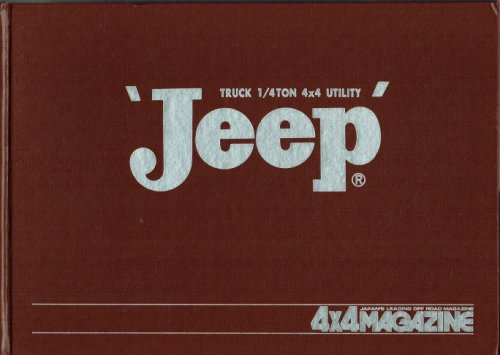 JEEP TRUCK 1/4 TON 4X4 UTILITY (JAPANESE TEXT)
