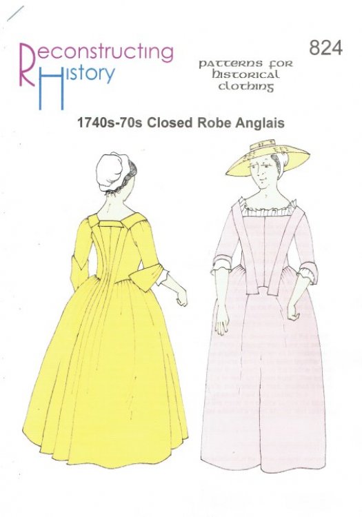 RH824: 1740S-70S CLOSED ROBE ANGLAIS