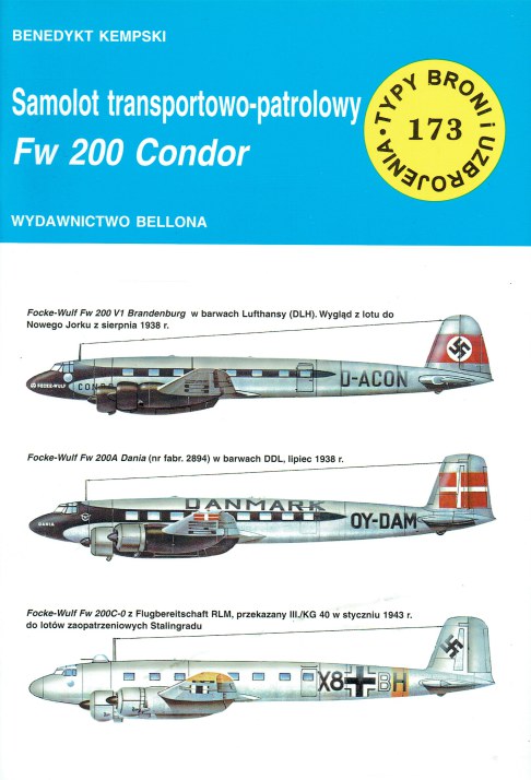 SAMOLOT TRANSPORTOWO-PATROLOWY FW 200 CONDOR (POLISH TEXT)