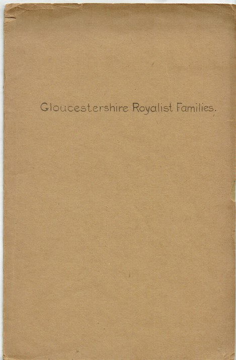 GLOUCESTERSHIRE ROYALIST FAMILIES