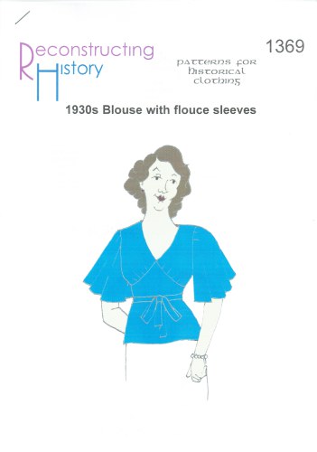 RH1369: 1930S LADIES' BLOUSE WITH SLEEVE FLOUNCES