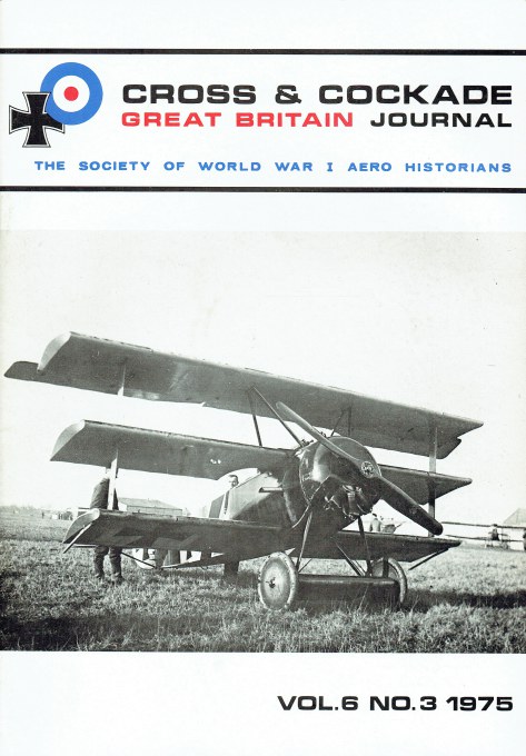 CROSS & COCKADE GREAT BRITAIN JOURNAL: VOLUME 6 NUMBER 3 AUTUMN 1975