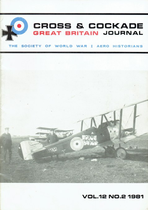 CROSS & COCKADE GREAT BRITAIN JOURNAL: VOLUME 12 NUMBER 2 SUMMER 1981