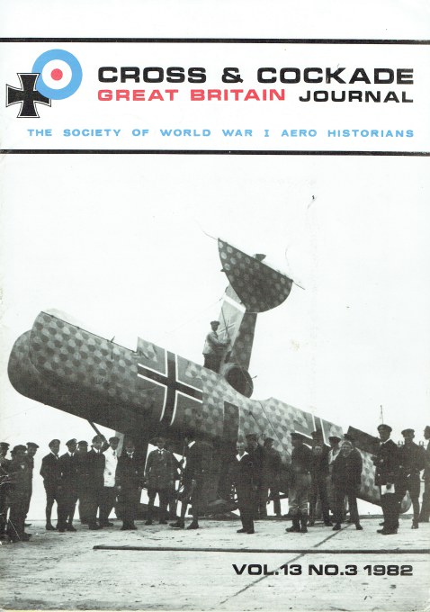CROSS & COCKADE GREAT BRITAIN JOURNAL: VOLUME 13 NUMBER 3 AUTUMN 1982