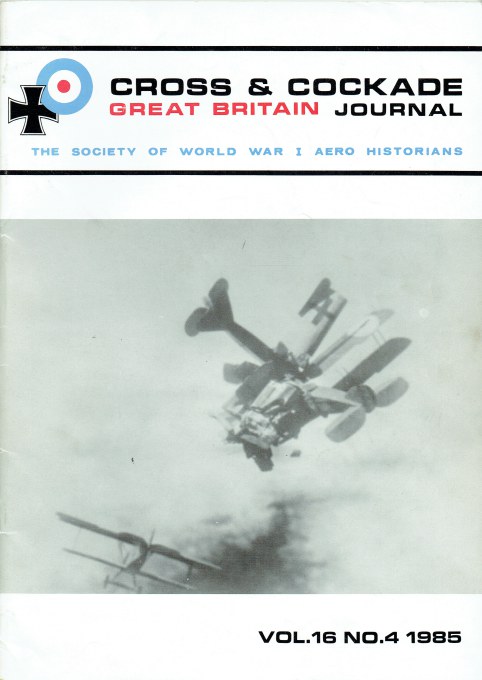 CROSS & COCKADE GREAT BRITAIN JOURNAL: VOLUME 16 NUMBER 4 WINTER 1985