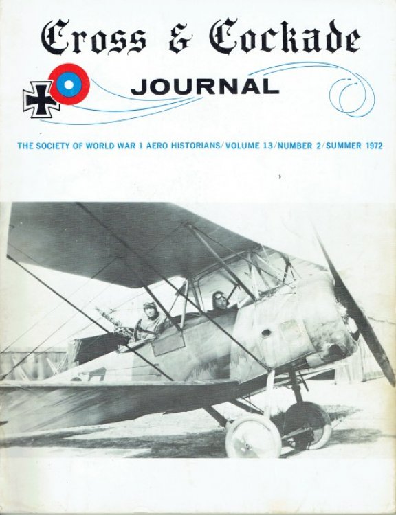 CROSS & COCKADE JOURNAL: VOLUME 13 NUMBER 2 SUMMER 1972