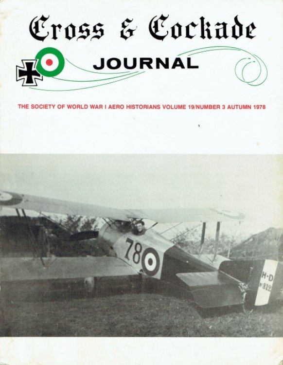 CROSS & COCKADE JOURNAL: VOLUME 19 NUMBER 3 AUTUMN 1978