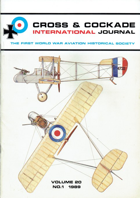 CROSS & COCKADE INTERNATIONAL JOURNAL: VOLUME 20 NUMBER 1 SPRING 1989