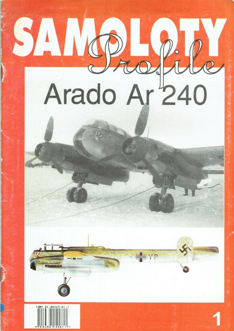 SAMOLOTY PROFILE 1 : ARADO AR 240 (POLISH TEXT)
