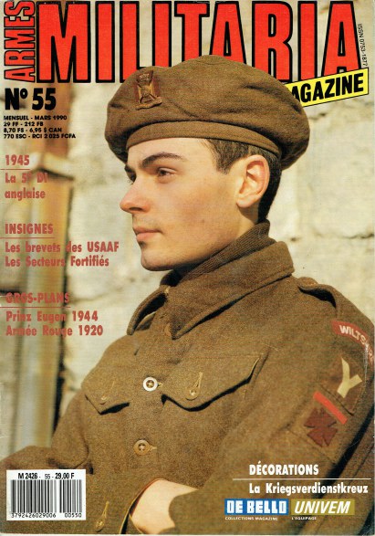 ARMES MILITARIA MAGAZINE NO. 55 (FRENCH TEXT)
