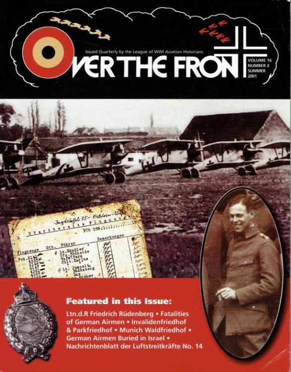 OVER THE FRONT: VOLUME 16. NUMBER 2. SUMMER 2001