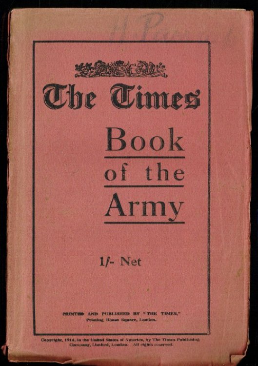 THE TIMES BOOK OF THE ARMY (1914)