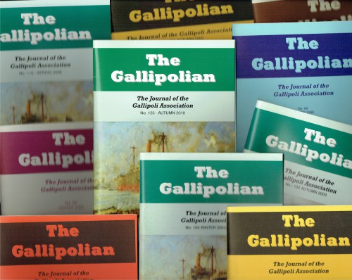 THE GALLIPOLIAN : THE JOURNAL OF THE GALLIPOLI ASSOCIATION (BACK ISSUES IN STOCK)