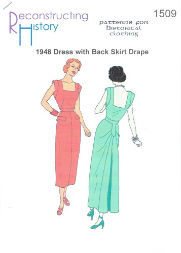 RH1509: 1948 SUN DRESS WITH BACK DRAPE