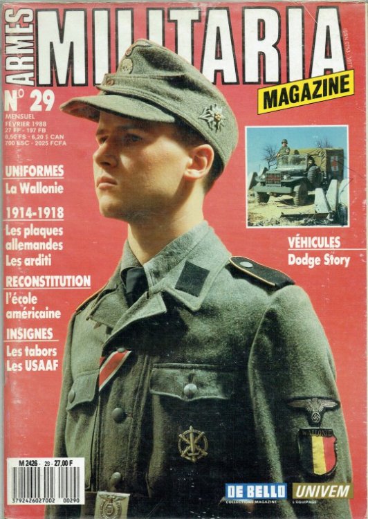 ARMES MILITARIA MAGAZINE NO. 29 (FRENCH TEXT)