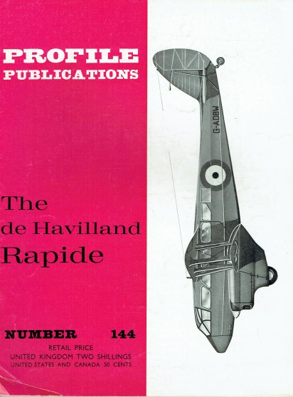 PROFILE PUBLICATIONS NUMBER 144: THE DE HAVILLAND RAPIDE