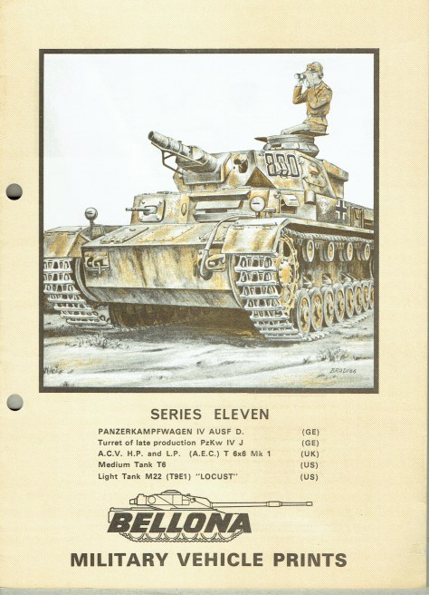 BELLONA MILITARY VEHICLE PRINTS: SERIES ELEVEN