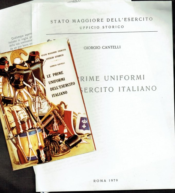LE PRIME UNIFORMI DELL'ESERCITO ITALIANO (ITALIAN TEXT)