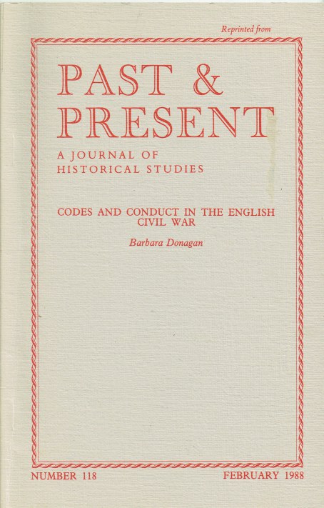 CODES AND CONDUCT IN THE ENGLISH CIVIL WAR
