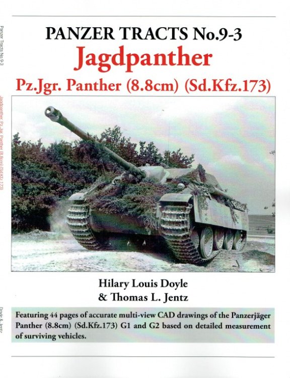 PANZER TRACTS NO. 9-3 : JAGDPANTHER PZ.JGR. PANTHER (8.8 CM) (SD.KFZ.173) (REVISED REPRINT)