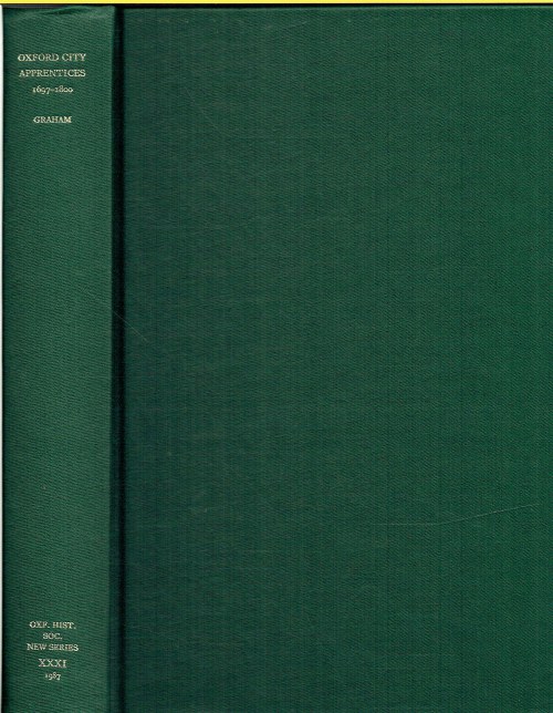 OXFORD CITY APPRENTICES, 1697-1800