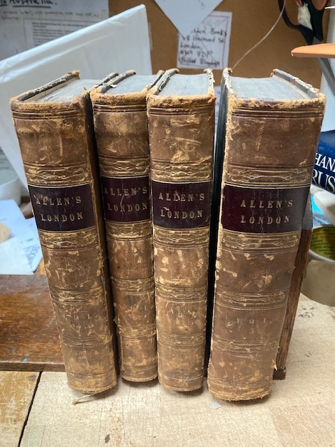 The history and antiquities of London, Westminster, Southwark, and other parts adjacent, continued to the present time, by Thomas Wright (4 vols)