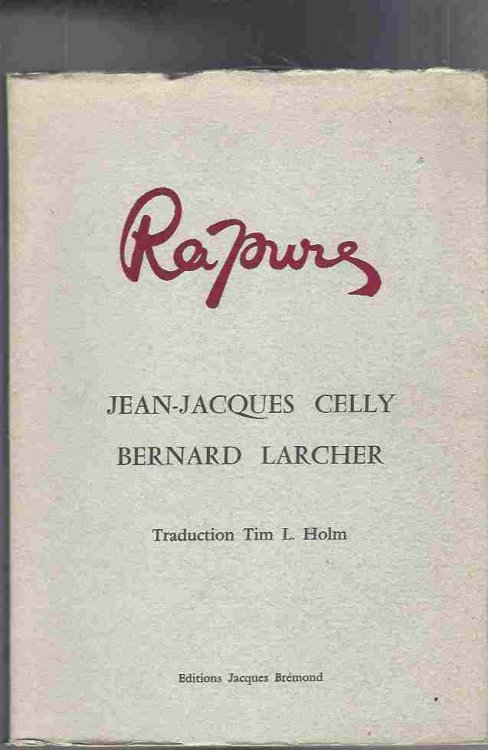 RAPURES bilingual edition limited to 1000 copies