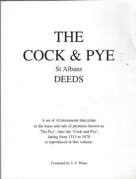 The Cock and Pye, St Albans - Deeds