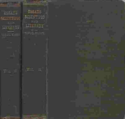 Lectures on the Atomic Theory and Essays Scientific and Literary. In two volumes