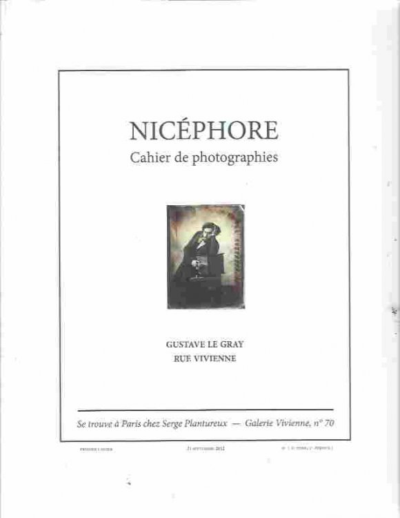 Image for Nicephore. Cahier de photographies Le Premier Atelier de Gustave Le Gray Nicephore. Cahier de photographies Le Premier Atelier de Gustave Le Gray