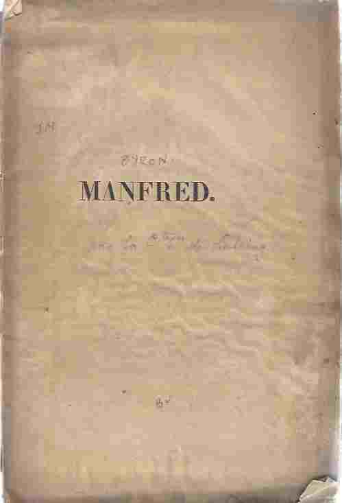 Manfred : Poeme Dramatique