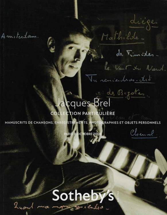 Jacques Brel Collection Particuliere: Manuscrits des Chansons, Enregistrements, Photographies et Objets Personnels