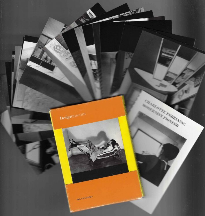 Charlotte Perriand Modernist Pioneer - Design Museum postcard set accompanied by an essay in a pamphlet