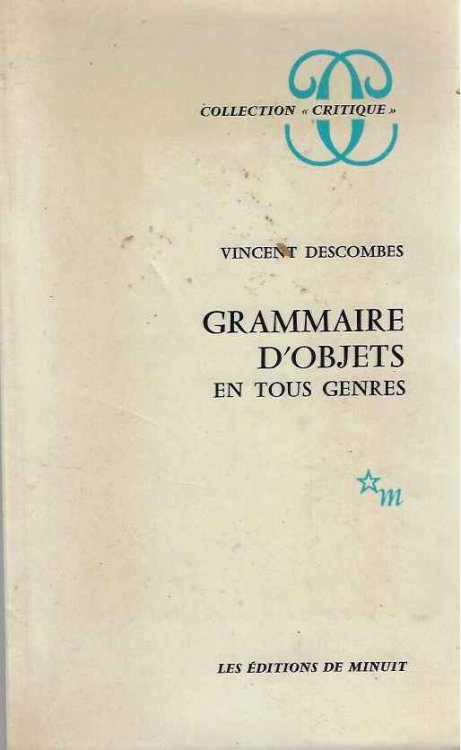 Grammaire D'objets En Tous Genres
