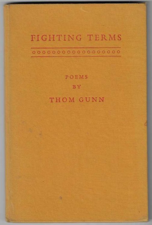 Fighting Terms Poems by Thom Gunn