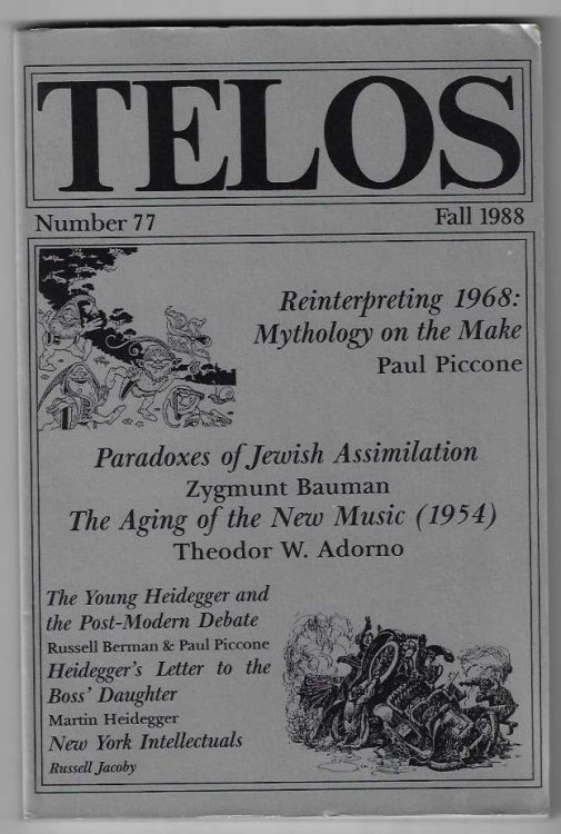 Telos, A Quarterly Journal of Radical Thought - No. 77 Fall 1988