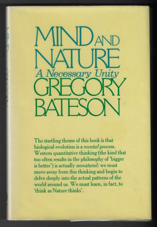 Mind and Nature A Necessary Unity