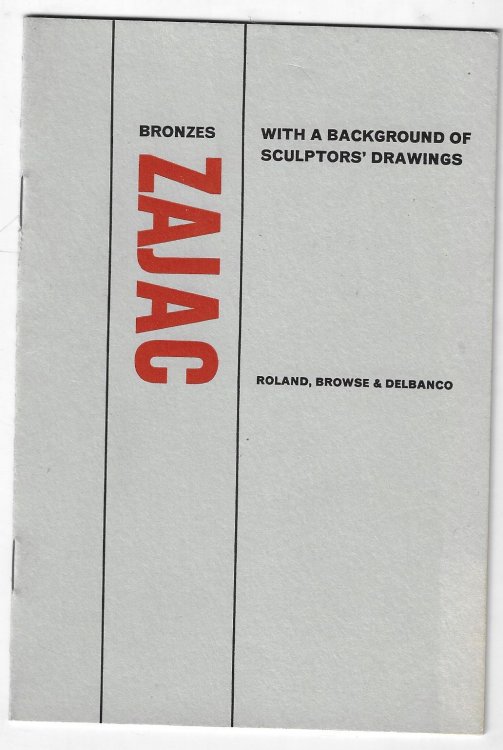 Jack Zajac - Bronzes With a Background of Sculptors' Drawings [February - March 1961]