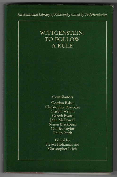 Wittgenstein To Follow a Rule