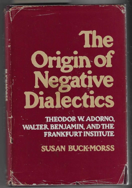 The Origin of Negative Dialectics Theodor W. Adorno, Walter Benjamin and the Frankfurt Institiute