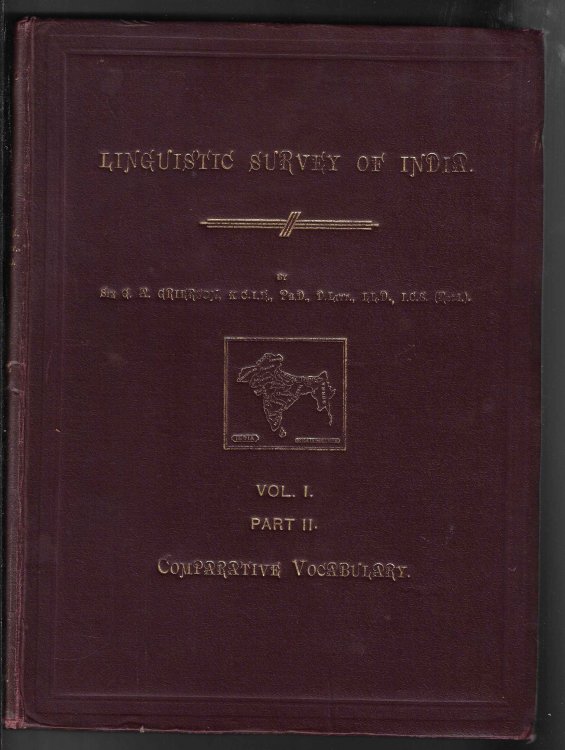 Linguistic Survey of India. Vol I, pt ii -- Comparative Vocabulary