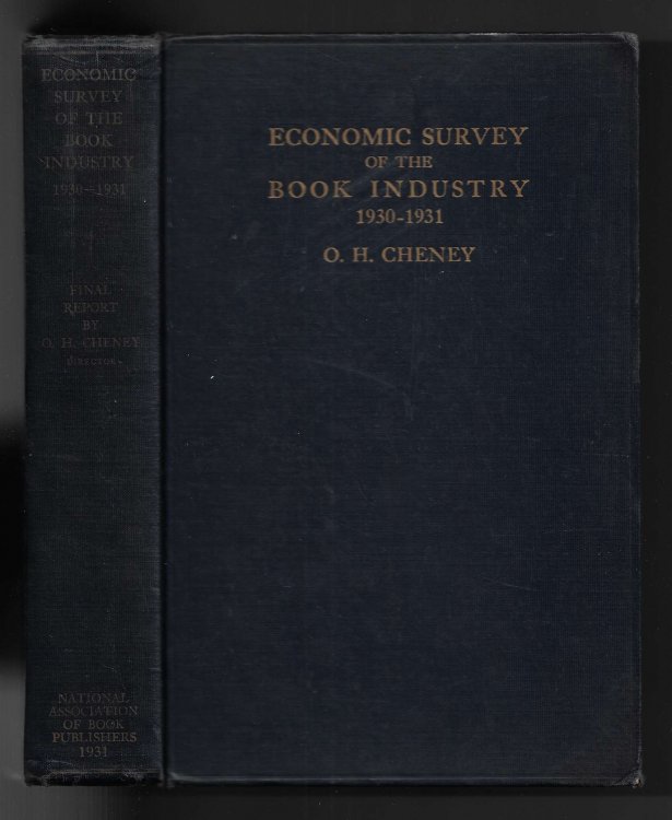 Economic Survey of the Book Industry, 1930-1931 Final Report