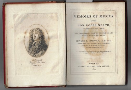 Memoirs of Musick. Now first printed from the original MS. and edited, with copious notes.
