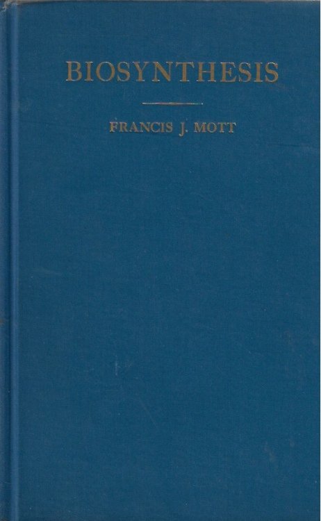 Biosynthesis First Statement of a Configurational Psychology