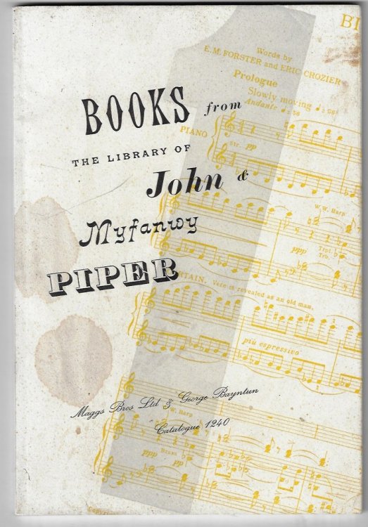 Books from the Library of John & Myfanwy Piper, Part 1. Catalogue 1240.