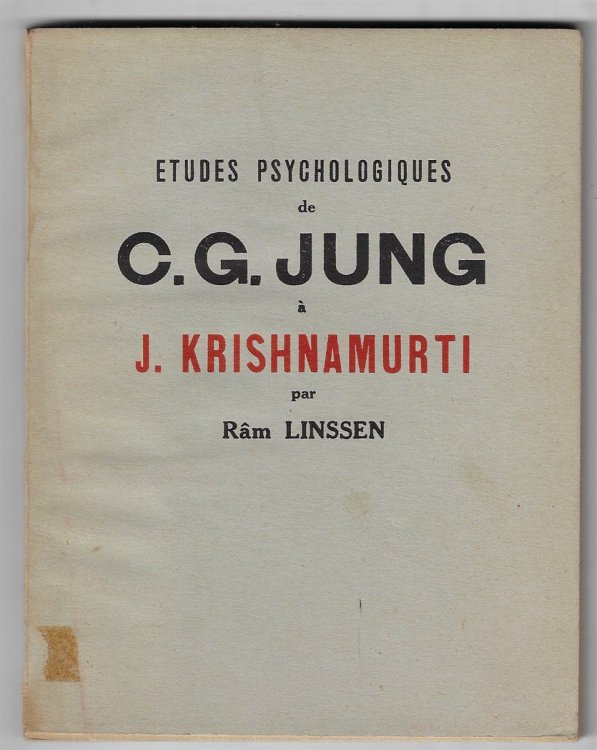 Etudes Psychologiques de C.G. Jung J. Krishnamurti